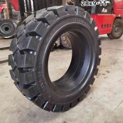 28x9-15 solid tire